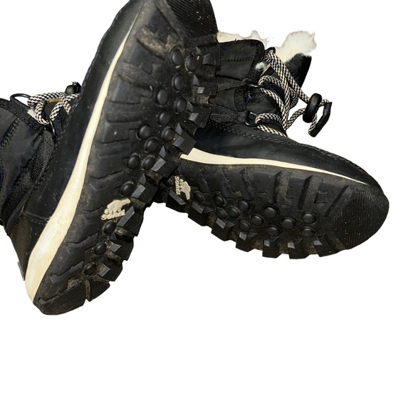 SOREL GIRL'S black WHITNEY WINTER BOOT size 2 youth 2Y - Picture 3 of 6